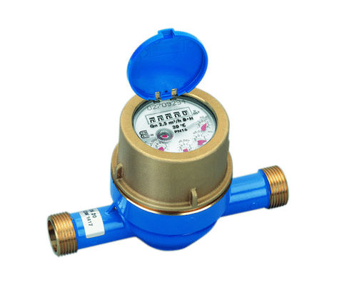 Hauswasserzähler für Kaltwasser, Nassläufer-Patronenzähler, Baulänge 190 mm. Eichung: Neu, KLW
